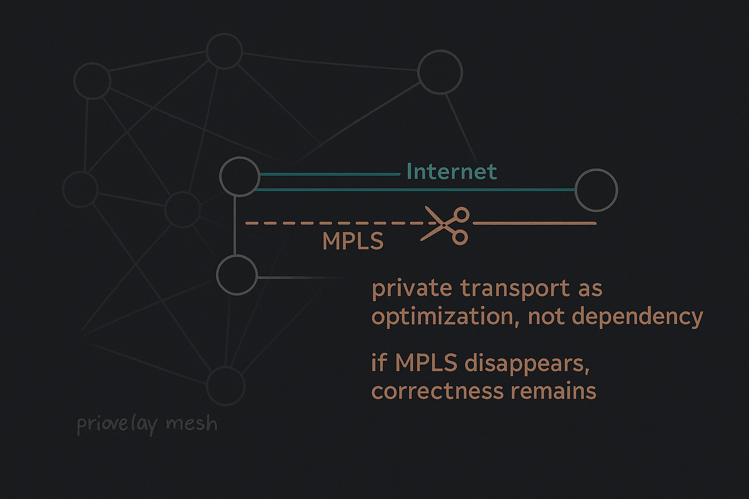 Section 6 — Private Transport as an Optimization, Not a Dependency
